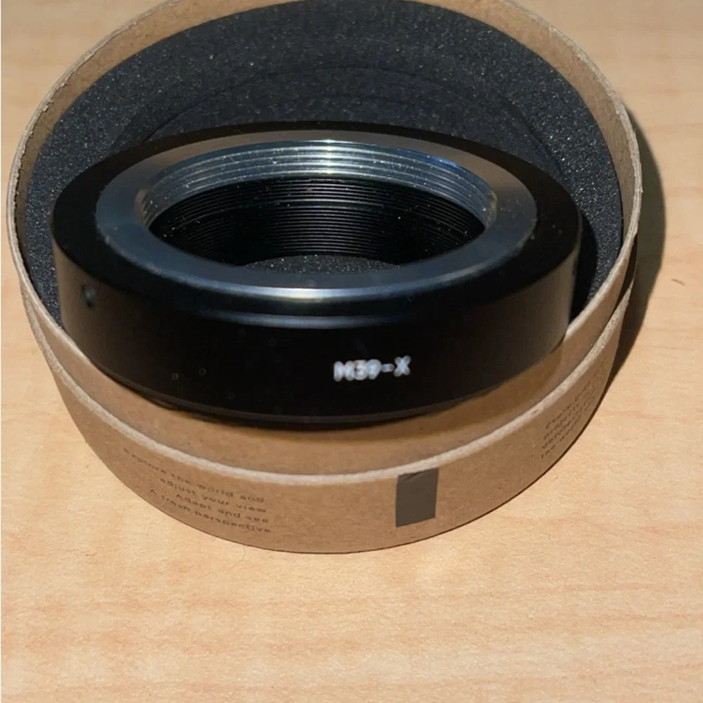 M39 is Lens Mount to Fujifilm X Camera Mount